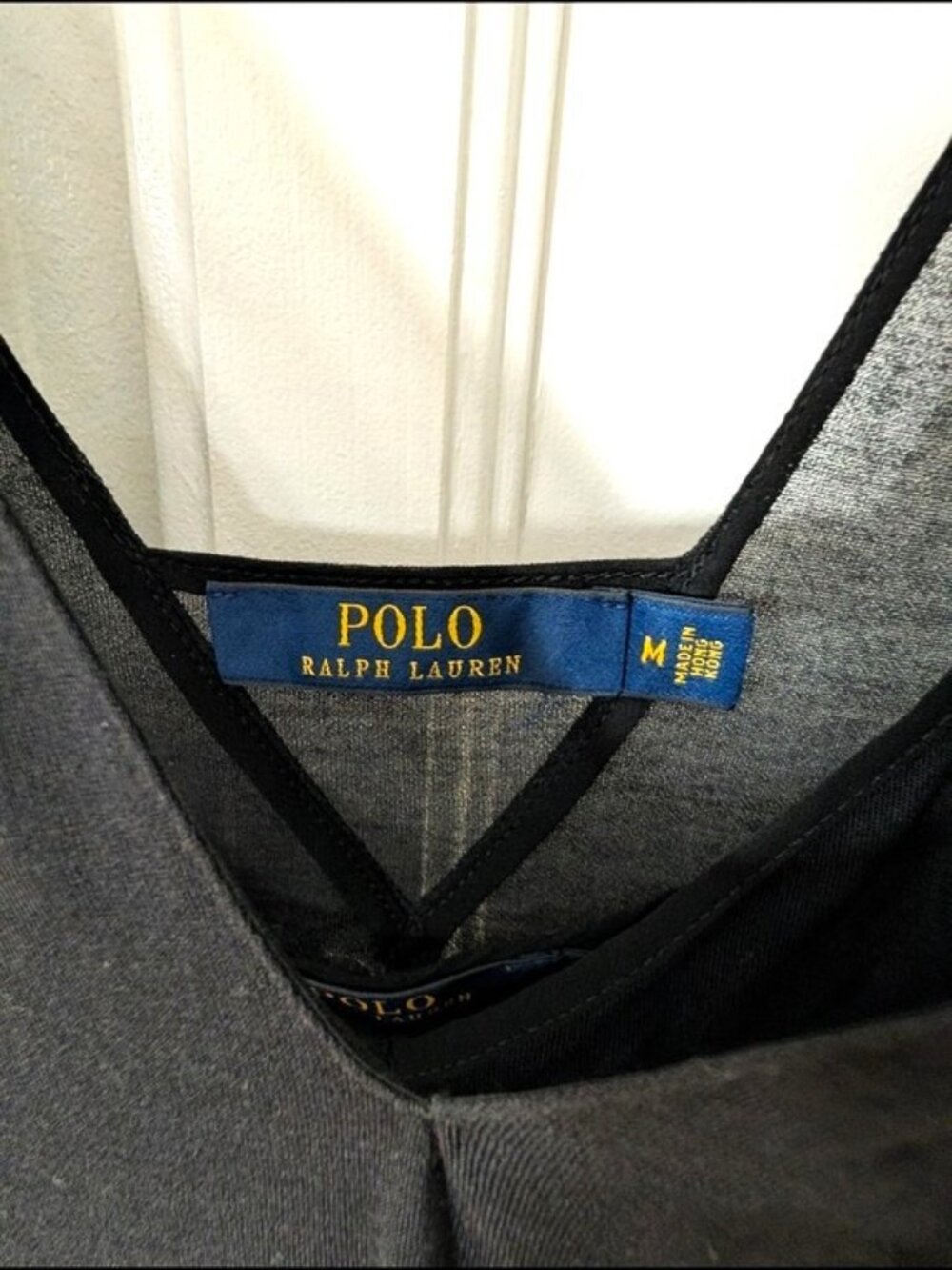 Like New Polo Ralph Lauren Sleeveless V-Neck Dress Black M - Picture 7 of 9